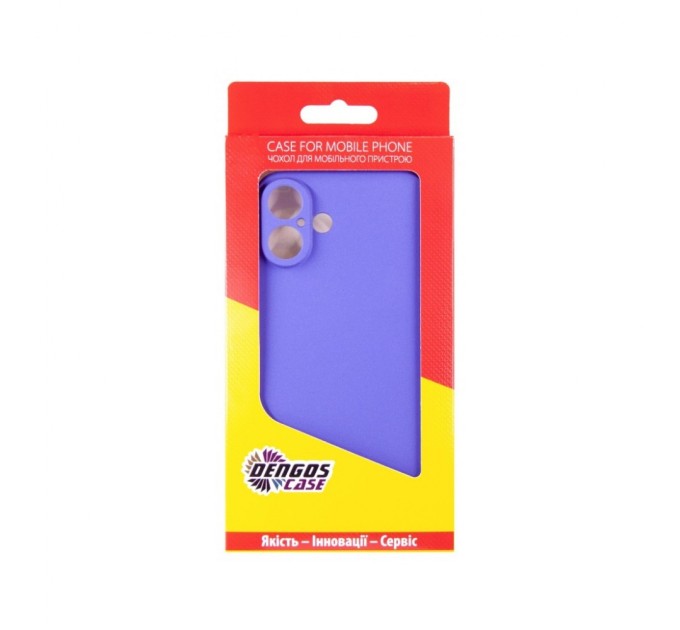 Чохол до мобільного телефона Dengos Carbon iPhone 16 Plus (purple) (DG-TPU-CRBN-211)