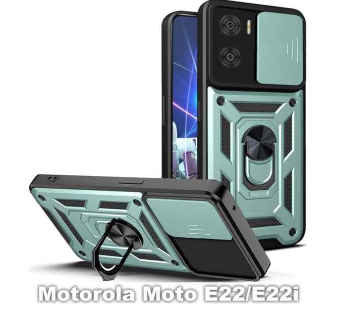 Чохол до мобільного телефона BeCover Military Motorola Moto E22/E22i Dark Green (709979)