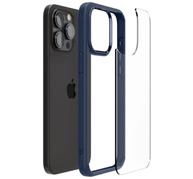 Чохол до мобільного телефона Spigen Apple iPhone 15 Pro Ultra Hybrid Navy Blue (ACS06711)