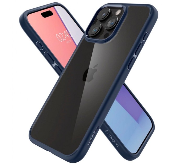 Чохол до мобільного телефона Spigen Apple iPhone 15 Pro Ultra Hybrid Navy Blue (ACS06711)