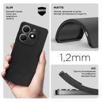 Чохол до мобільного телефона Armorstandart Matte Slim Fit Tecno Spark 20 (KJ5n) Camera cover Black (ARM77698)