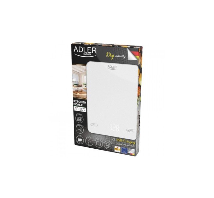 Ваги кухонні Adler AD 3177 white
