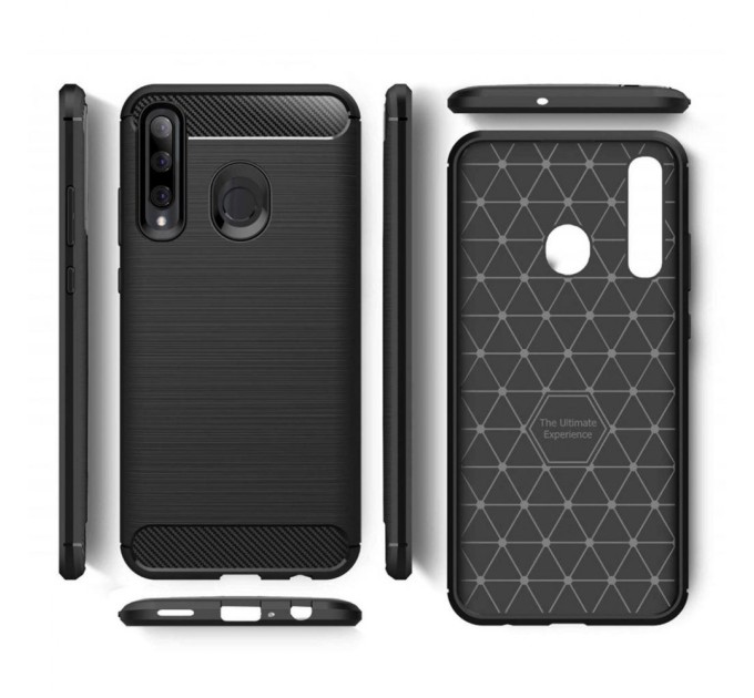 Чохол до моб. телефона Laudtec для Huawei P Smart 2019 Carbon Fiber (Black) (LT-PST19)