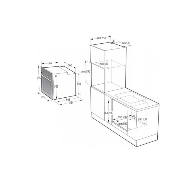 Духова шафа Gorenje BSA6737E15X (BSA 6737 E15X)