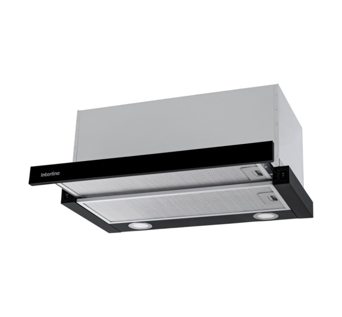 Витяжка кухонна Interline SHARK PLUS BL/S A/60