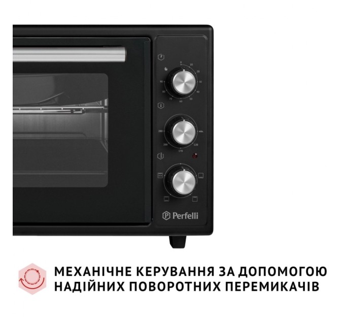 Електропіч Perfelli MIRAGE 37 BLACK