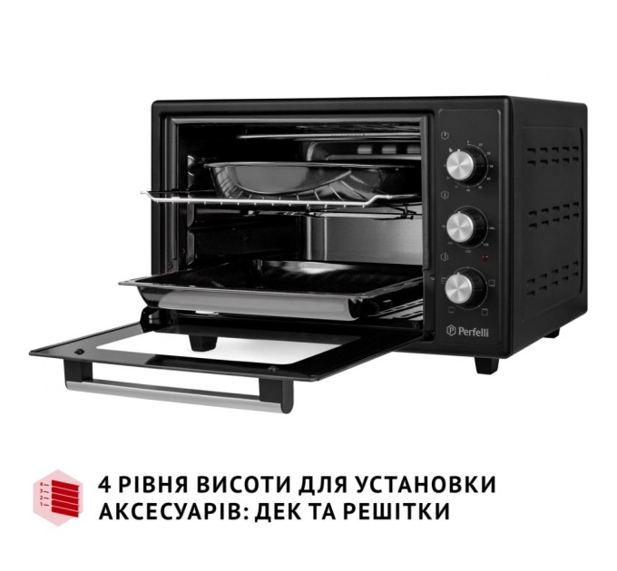 Електропіч Perfelli MIRAGE 37 BLACK