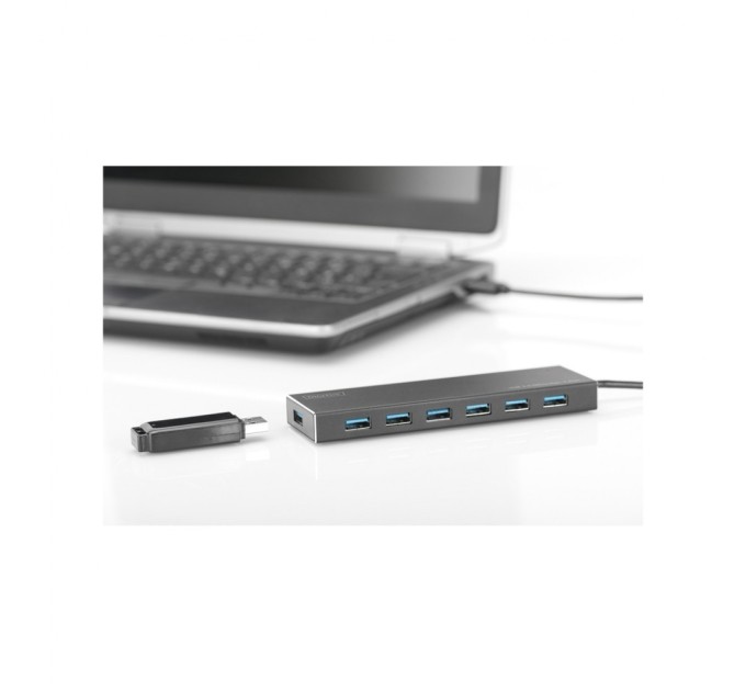 Концентратор Digitus USB 3.0 Hub, 7 Port (DA-70241-1)