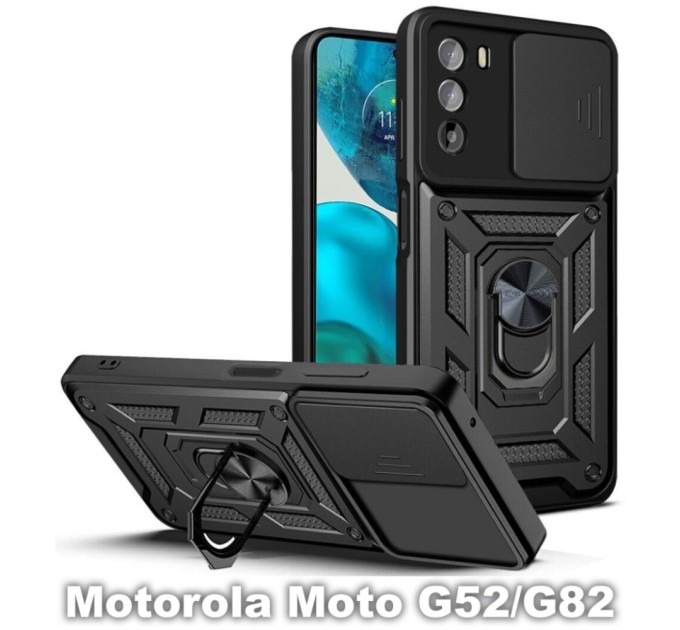 Чохол до мобільного телефона BeCover Military Motorola Moto G52/G82 Black (709972)