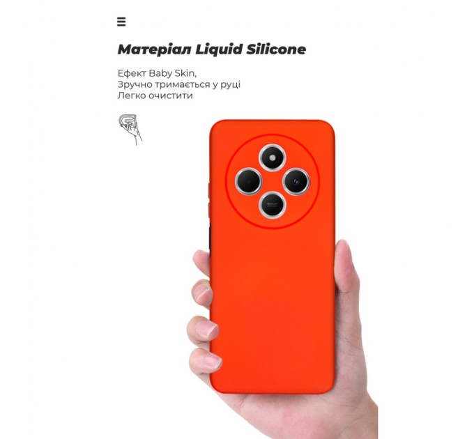 Чохол до мобільного телефона Armorstandart ICON Xiaomi Redmi 14C 4G / Poco C75 Camera cover Red (ARM79366)