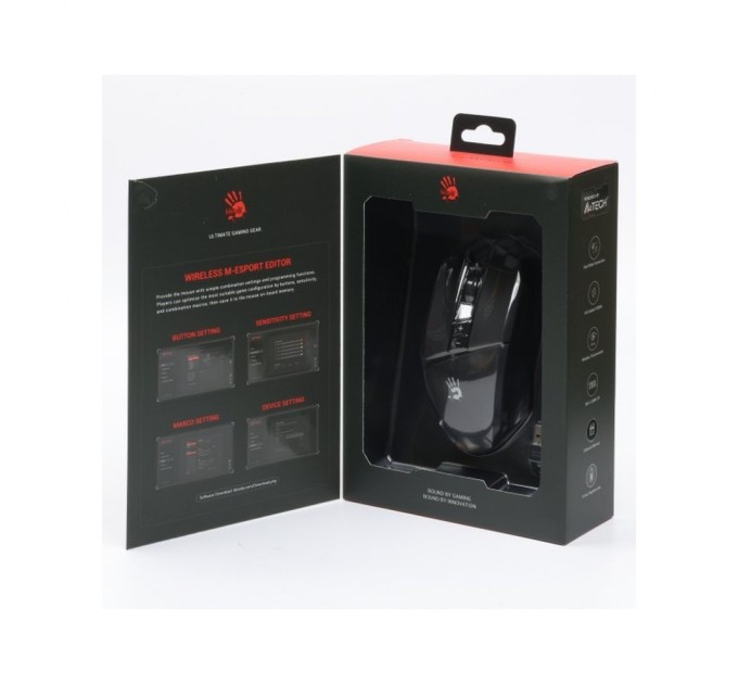 Мишка A4Tech Bloody R36 Ultra Wireless Stone Black (4711422001198)