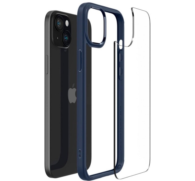 Чохол до мобільного телефона Spigen Apple iPhone 15 Ultra Hybrid Navy Blue (ACS06801)