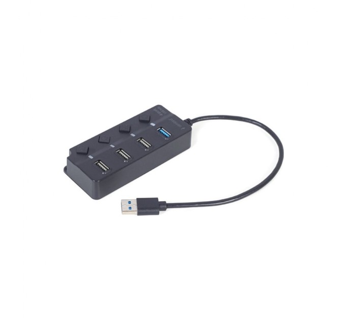 Концентратор Gembird 4 ports (1xUSB3.1+3xUSB2.0) switch black (UHB-U3P1U2P3P-01)