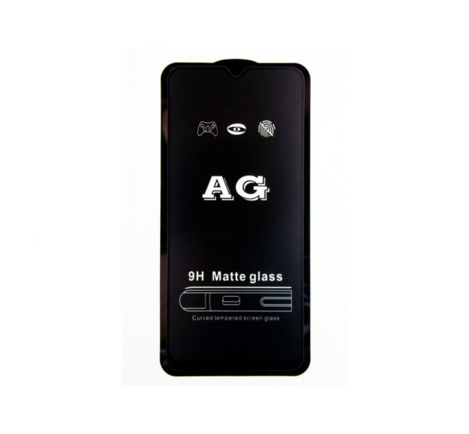 Стекло защитное Dengos Full Glue Matte для Samsung Galaxy A03s (black) (TGFG-MATT-39)