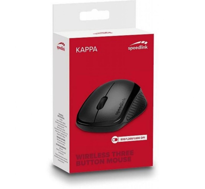 Мышка Speedlink Kappa Wireless Black (SL-630011-BK)