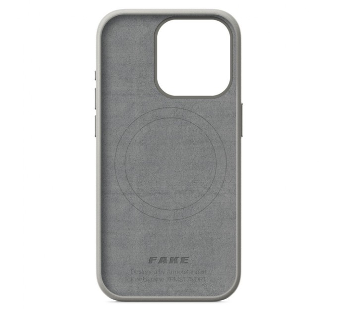 Чохол до мобільного телефона Armorstandart FAKE Leather Case Apple iPhone 15 Pro Grey (ARM76301)