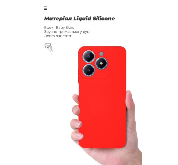 Чохол до мобільного телефона Armorstandart ICON Realme C63 4G / C61 4G Camera cover Red (ARM78461)