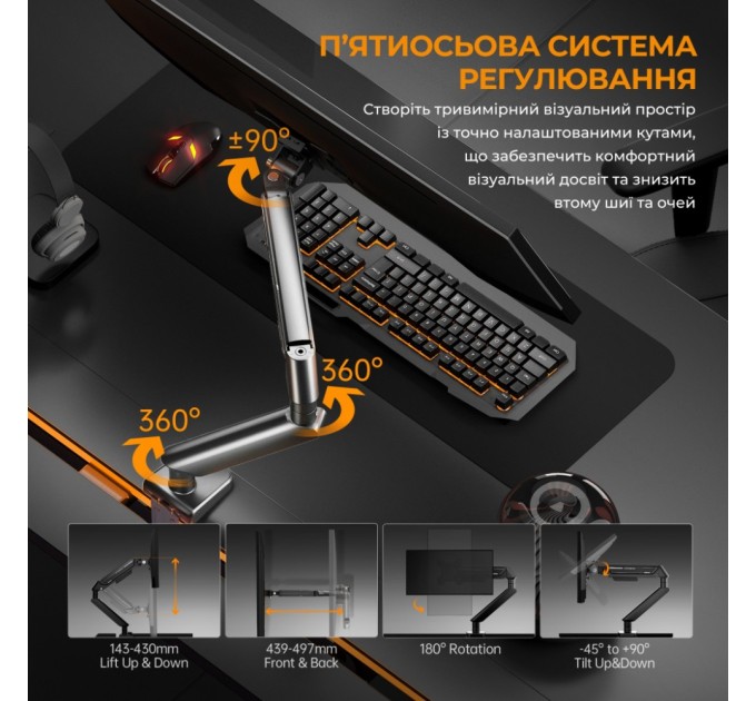 Кронштейн Anda Seat AD-W-A6D-1S-FW