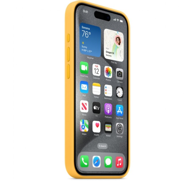 Чохол до мобільного телефона Apple iPhone 15 Pro Silicone Case with MagSafe - Sunshine,Model A3125 (MWNK3ZM/A)