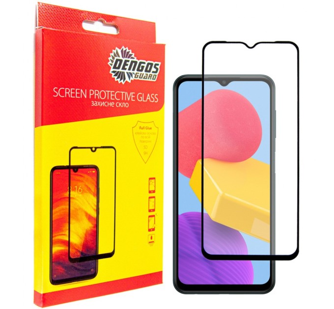 Стекло защитное Dengos Full Glue Samsung Galaxy M13 (black) (TGFG-229)