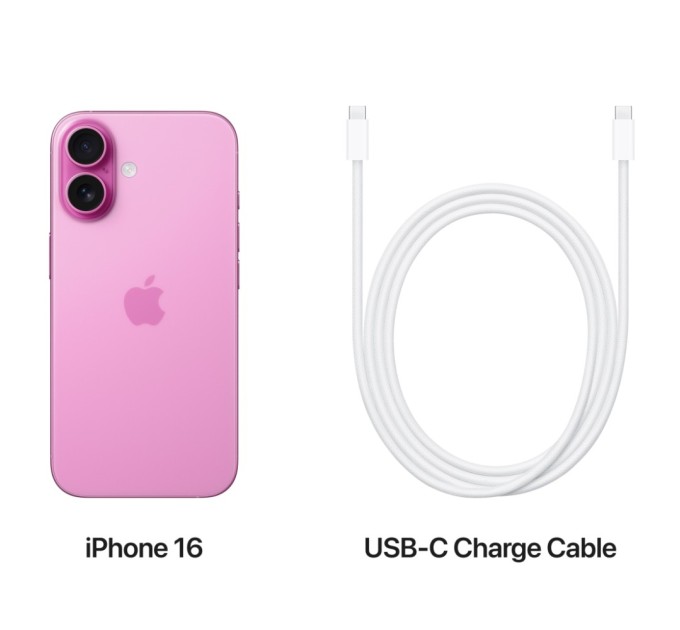 Мобільний телефон Apple iPhone 16 128GB Pink (MYEA3)