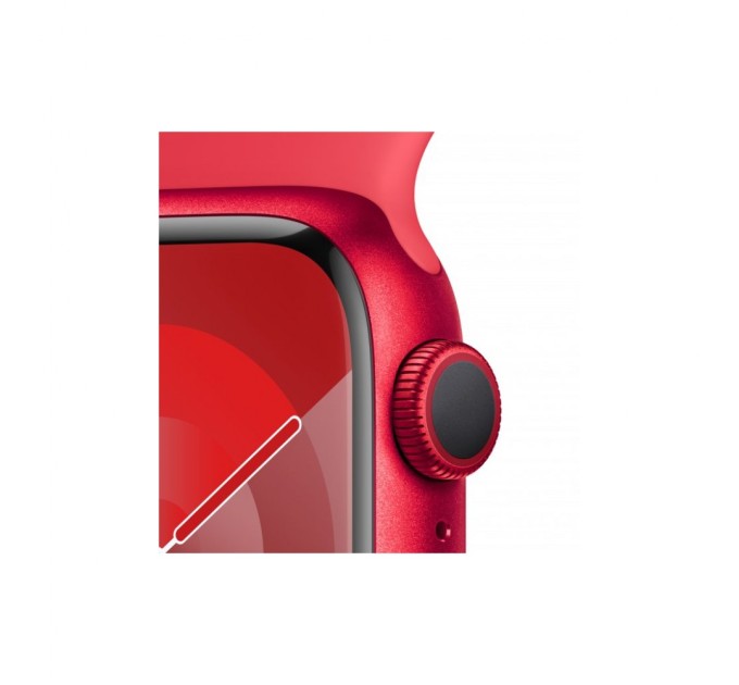 Смарт-годинник Apple Watch Series 9 GPS 45mm (PRODUCT)RED Aluminium Case with (PRODUCT)RED Sport Band - M/L (MRXK3QP/A)