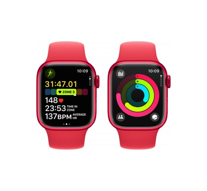 Смарт-годинник Apple Watch Series 9 GPS 45mm (PRODUCT)RED Aluminium Case with (PRODUCT)RED Sport Band - M/L (MRXK3QP/A)