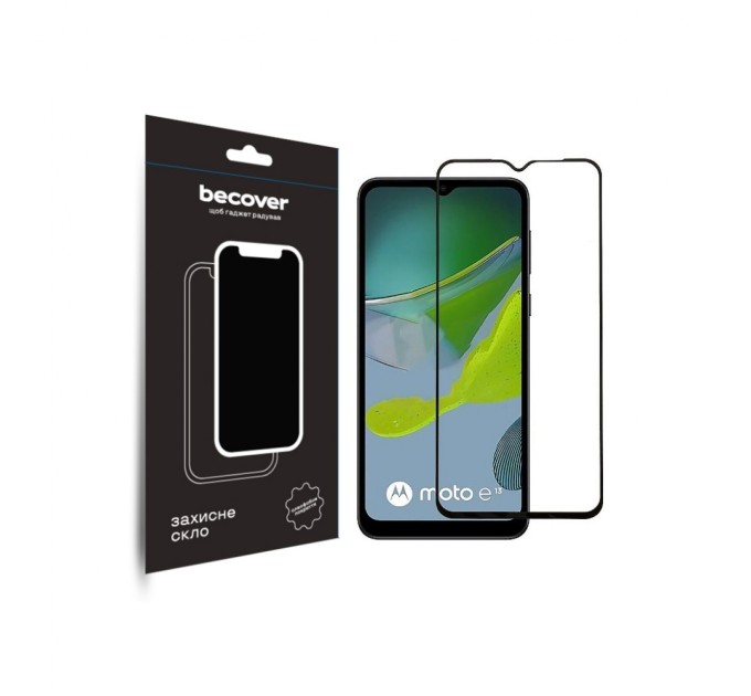 Скло захисне BeCover Motorola Moto E13 Black (708843)