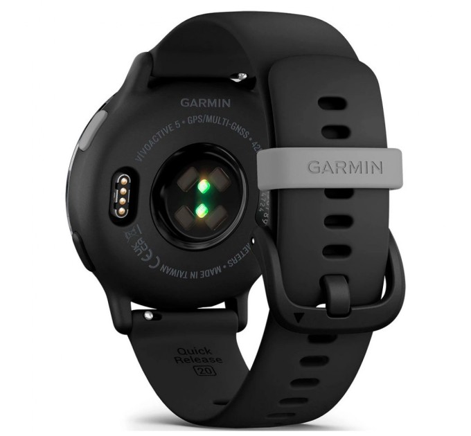 Смарт-годинник Garmin vivoactive 5, Black/Slate, GPS (010-02862-10)