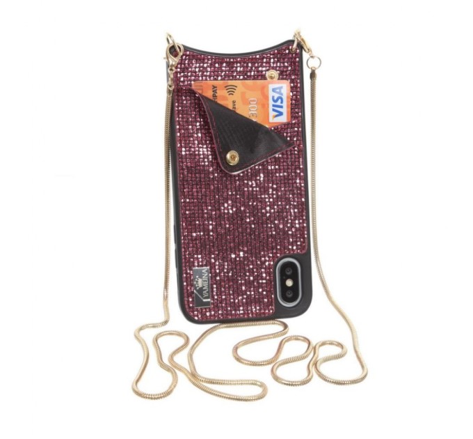 Чохол до мобільного телефона BeCover Glitter Wallet Apple iPhone Xr Pink (703615) (703615)