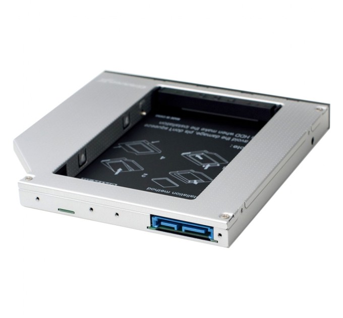 Фрейм-перехідник Grand-X HDD 2.5'' to notebook 12.7 mm ODD SATA3 (HDC-27)