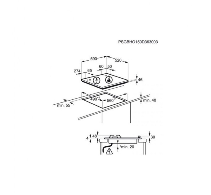 Варочна поверхня Electrolux GPE 363 RBV (GPE363RBV)