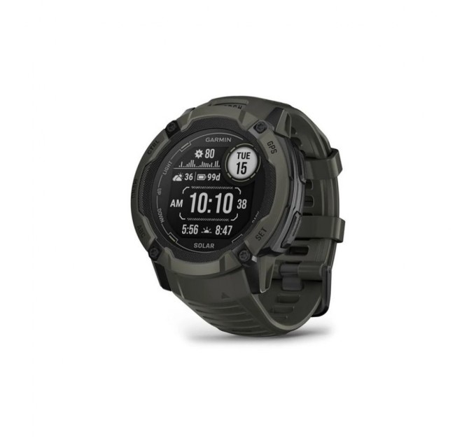 Смарт-годинник Garmin Instinct 2X Solar, Moss, GPS (010-02805-05)