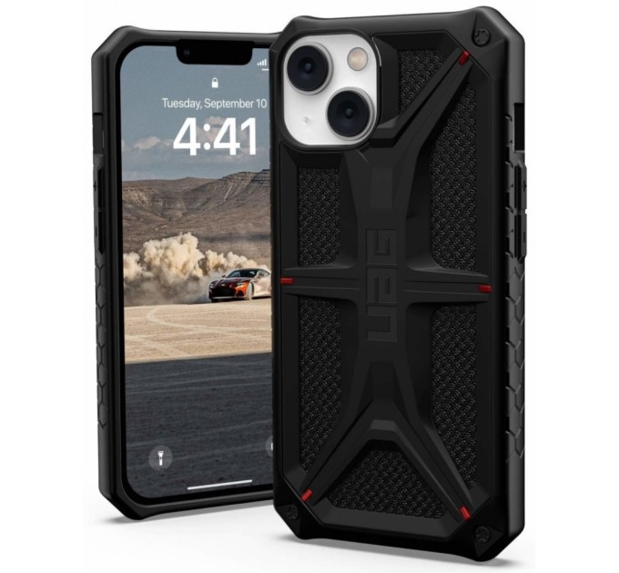 Чохол до мобільного телефона UAG Apple iPhone 14 Monarch, Kevlar Black (114032113940)