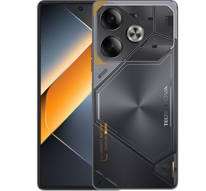 Мобільний телефон Tecno POVA 6 8/256GB Meteorite Grey (4894947019050)