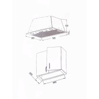 Вытяжка кухонная Borgio BIT-BOX full glass 60 ivory (РН015838)