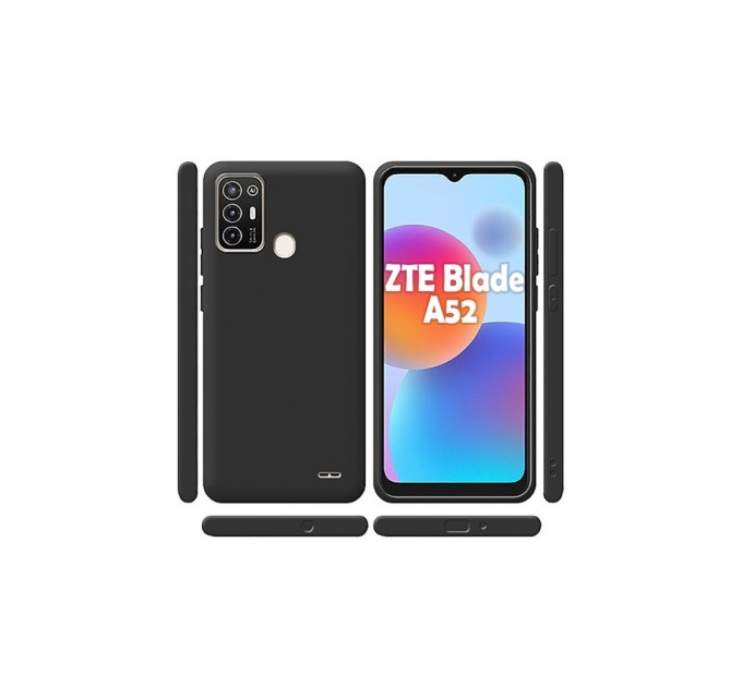 Чохол до мобільного телефона BeCover ZTE Blade A52 Black (708941)