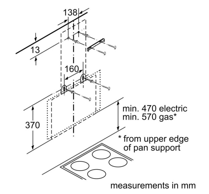 Витяжка кухонна Bosch DWK67PJ60T