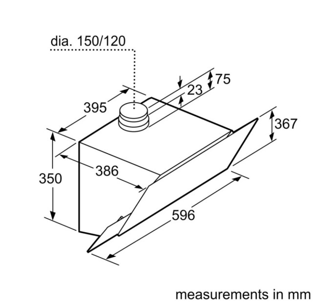 Витяжка кухонна Bosch DWK67PJ60T