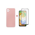 Чохол до мобільного телефона Dengos Samsung Galaxy A04 Case + Glass (Pink) (DG-KM-74)