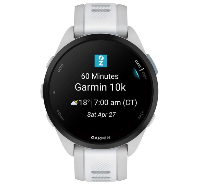 Смарт-годинник Garmin Forerunner 165, GPS, Mist Grey/Whitestone, GPS (010-02863-21)