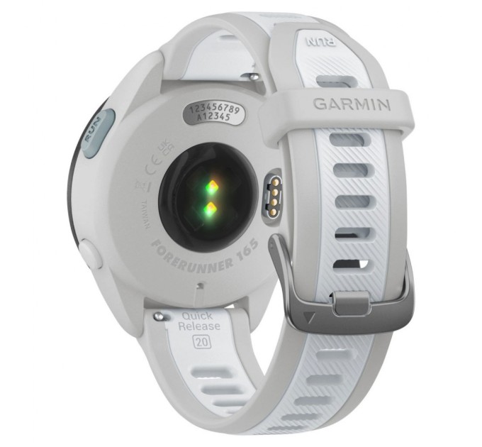 Смарт-годинник Garmin Forerunner 165, GPS, Mist Grey/Whitestone, GPS (010-02863-21)