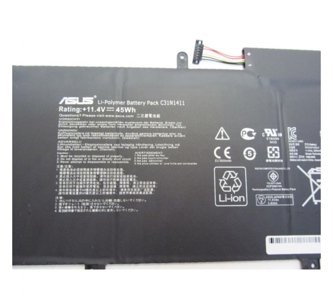 Аккумулятор для ноутбука ASUS UX305FA C31N1411, 3830mAh (45Wh), 6cell, 11.4V, Li-ion (A47183)