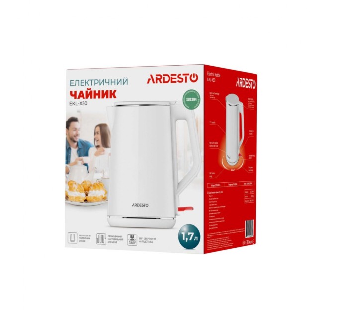 Електрочайник Ardesto EKL-X50