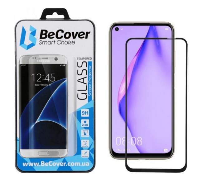 Скло захисне BeCover Huawei P40 Lite / Nova 6 SE / Nova 7i Black (704824)