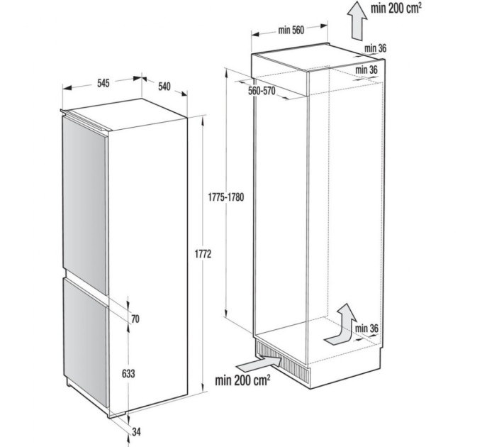 Холодильник Gorenje NRKI4182A1