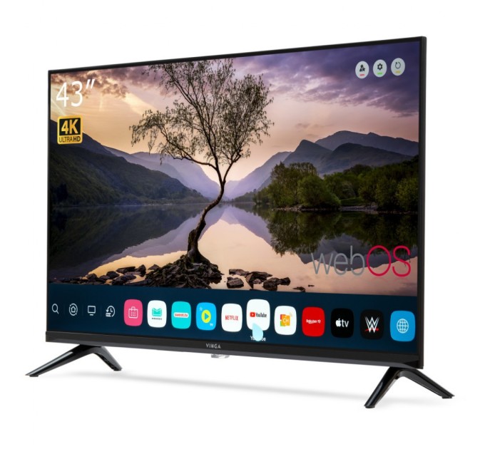 Телевізор Vinga S43UHD25BWEB