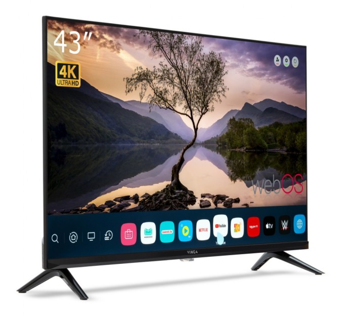 Телевізор Vinga S43UHD25BWEB