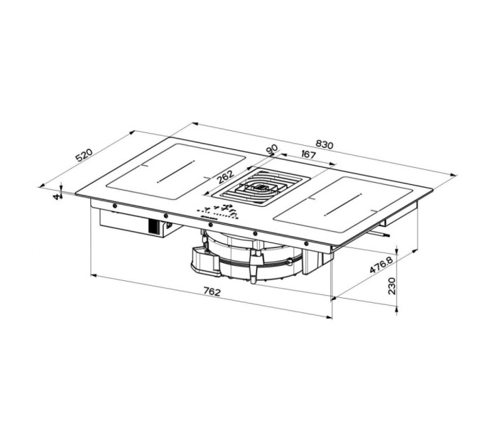 Варочная поверхность Faber GALILEO SMART BK GLASS A830