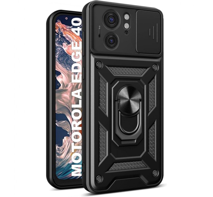 Чохол до мобільного телефона BeCover Military Motorola Edge 40 Black (710136)